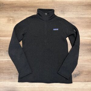 Patagonia Better Sweater Women's XS Black 1/4 Zip Pullover Fleece Casual Outdoor